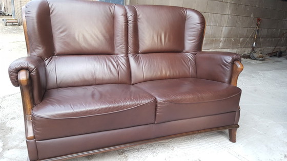 Image 1 of Vintage Leather Seniors Sofa