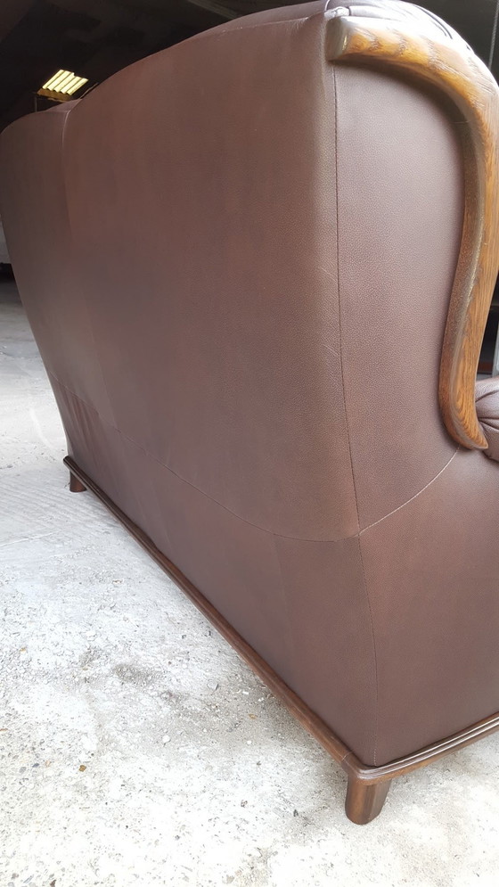 Image 1 of Vintage Leather Seniors Sofa