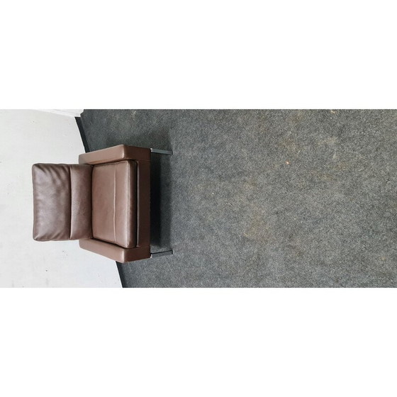 Image 1 of Vintage 800 series armchair in metal and leather for Wilkhahn