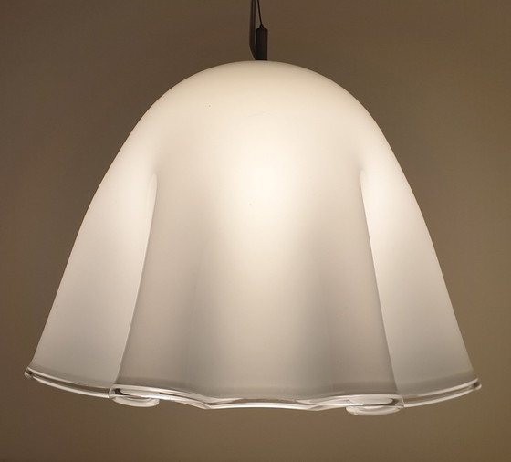 Image 1 of Large Vintage Murano "Fazzoletto" Pendant Lamps