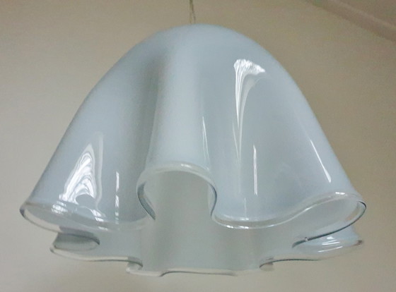 Image 1 of Large Vintage Murano "Fazzoletto" Pendant Lamps