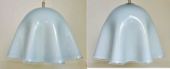 Image 1 of Large Vintage Murano "Fazzoletto" Pendant Lamps