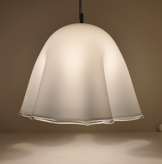 Image 1 of Large Vintage Murano "Fazzoletto" Pendant Lamps