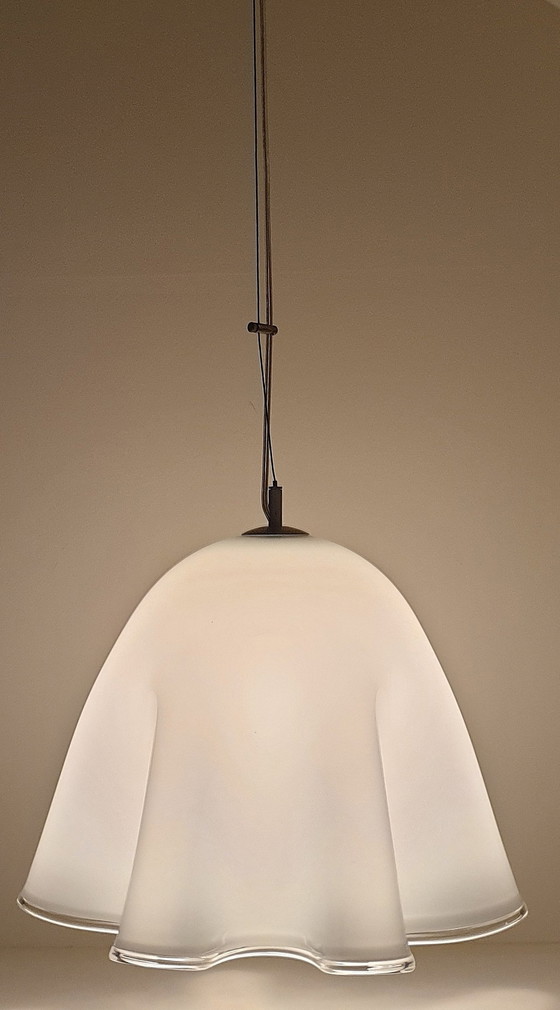 Image 1 of Large Vintage Murano "Fazzoletto" Pendant Lamps