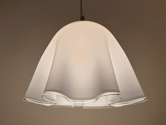 Image 1 of Large Vintage Murano "Fazzoletto" Pendant Lamps