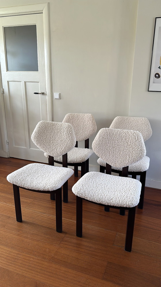 Image 1 of 4x chaise de salle à manger vintage