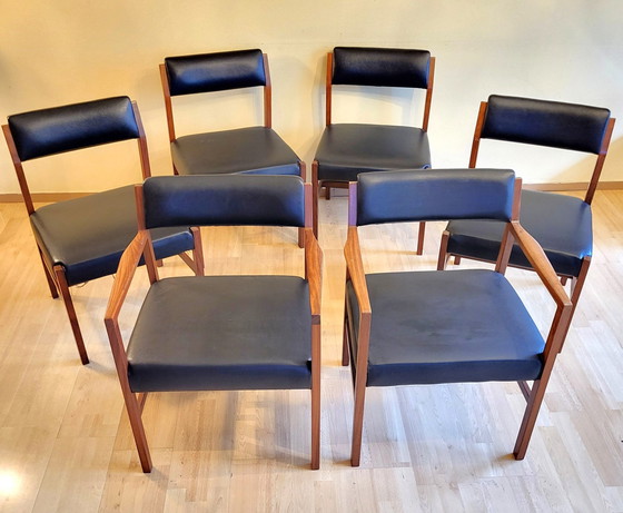 Image 1 of 4 Chairs & 2 Armchairs Design Alfred Cox For R.Foster England 1970S'