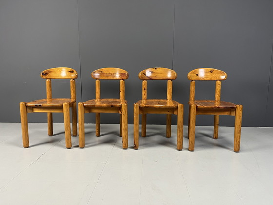 Image 1 of Rainer Daumiller pine wood dining chairs for Hirtshals Savvaerk - set of 4 - 1980s