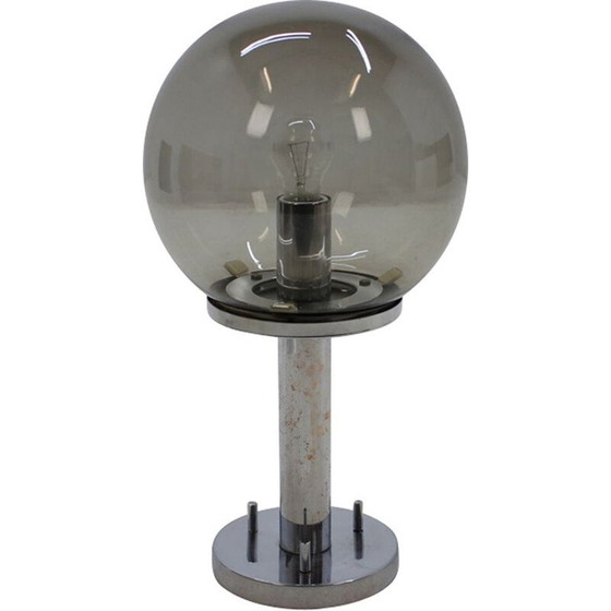 Image 1 of Vintage wall lamp by Šenov in glass and metal, Czech 1970