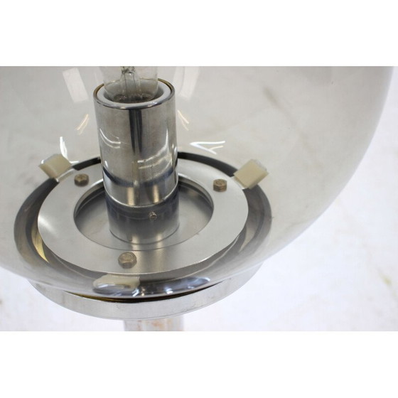 Image 1 of Vintage wall lamp by Šenov in glass and metal, Czech 1970