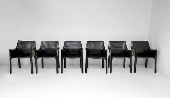 Image 1 of 13x Cassina cab chairs by Mario Bellini