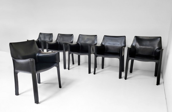 Image 1 of 13x Cassina cab chairs by Mario Bellini