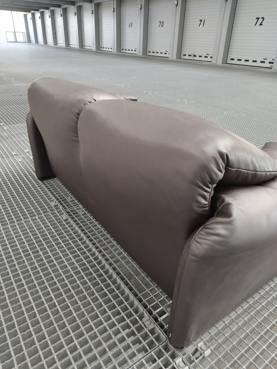 Image 1 of Cassina Maralunga 2-seater leather sofa