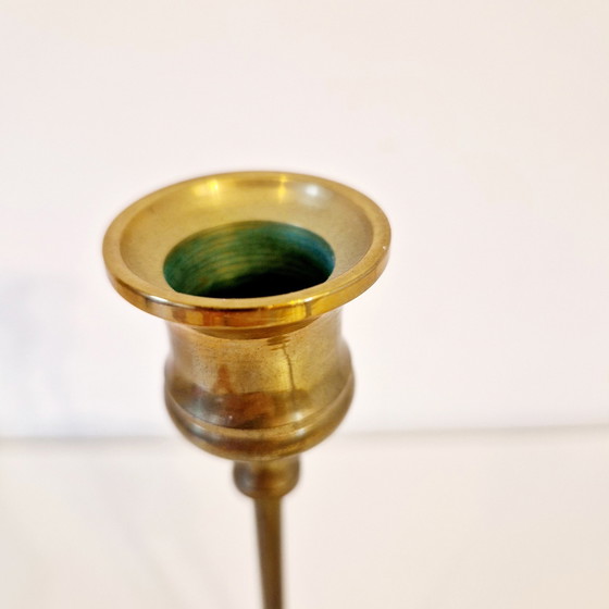 Image 1 of 1970s Set of Brass Candlesticks