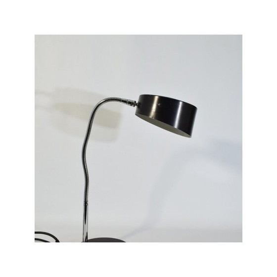 Image 1 of Lampada vintage Philips in metallo laccato nero, 1950