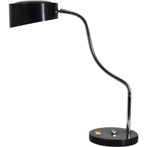 Image 1 of Lampada vintage Philips in metallo laccato nero, 1950