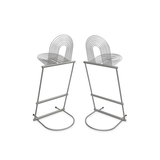 2X Rosenthal Swing Lübke | Design Barstool Chair