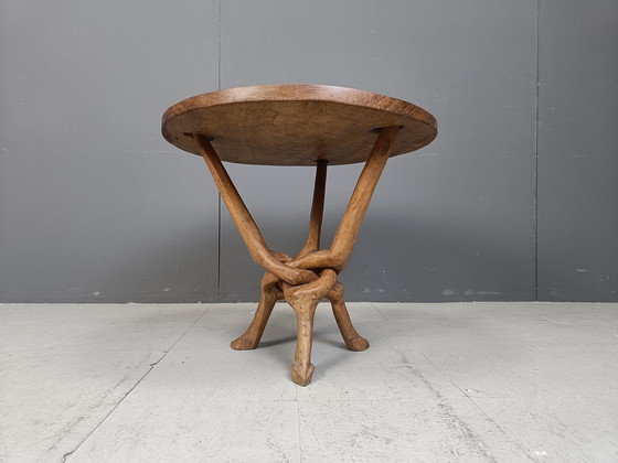 Image 1 of Vintage Tribal Art African Side Table, 1960S