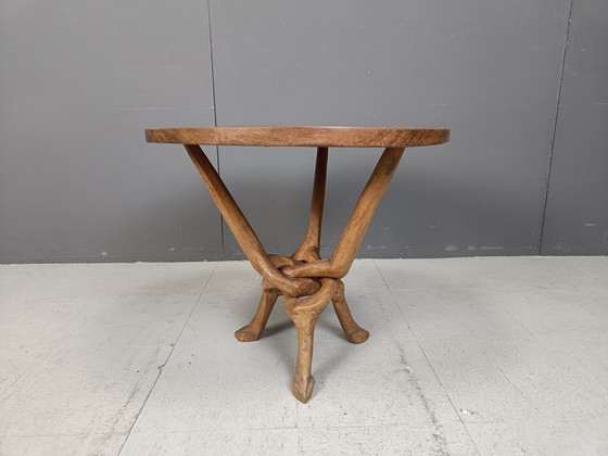 Image 1 of Vintage Tribal Art African Side Table, 1960S