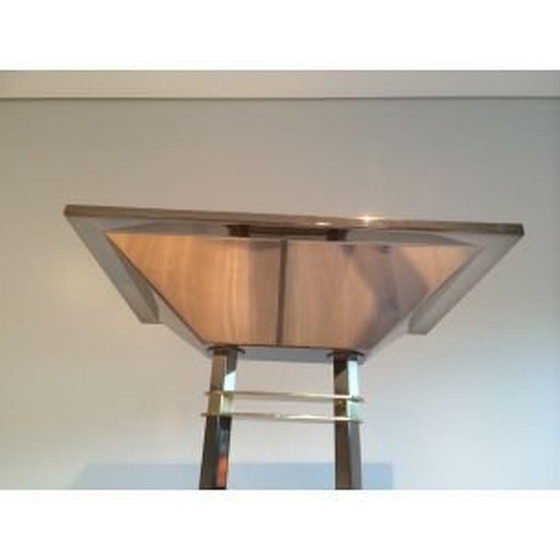 Image 1 of Lampada da terra francese vintage in ottone, 1970