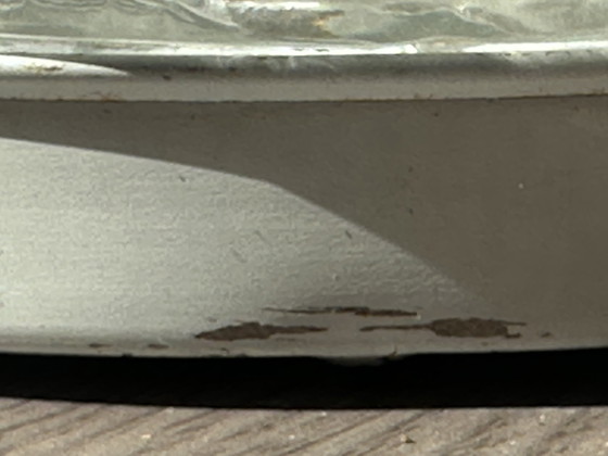 Image 1 of Plafonnier vintage Mid Century plafonnier transparent 1950s