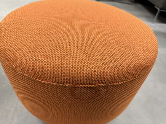 Image 1 of Pouf Jess Design tissu orange