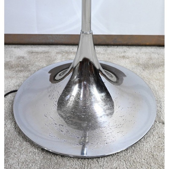 Image 1 of Lampada da terra vintage in metallo cromato a 3 bracci, 1970