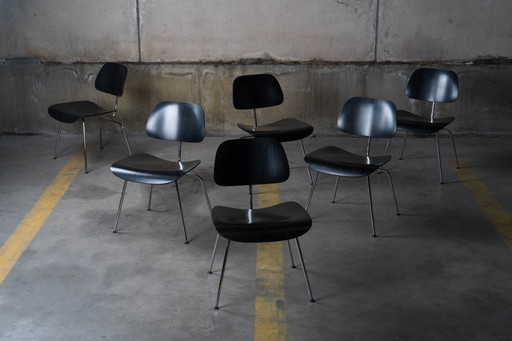 Charles & Ray Eames - Vitra DCM chaises de salle à manger (6)