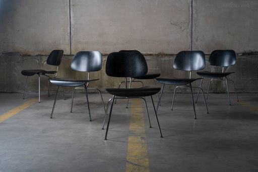 Charles & Ray Eames - Vitra DCM chaises de salle à manger (6)