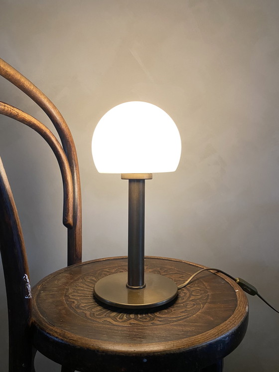 Image 1 of Art Deco Style Messing Table Lamp