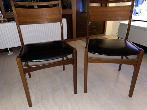 4x Scandinavian Design Dining Chairs