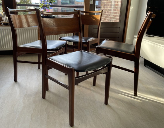 Image 1 of 4x Scandinavian Design Dining Chairs