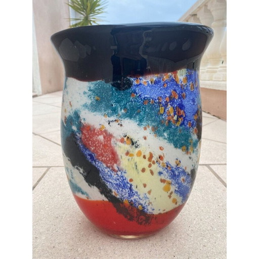 Vintage Murano glass vase, 2000