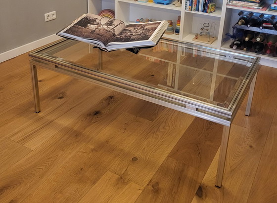 Image 1 of Pierre Vandel vintage coffee table hollywood regency gold