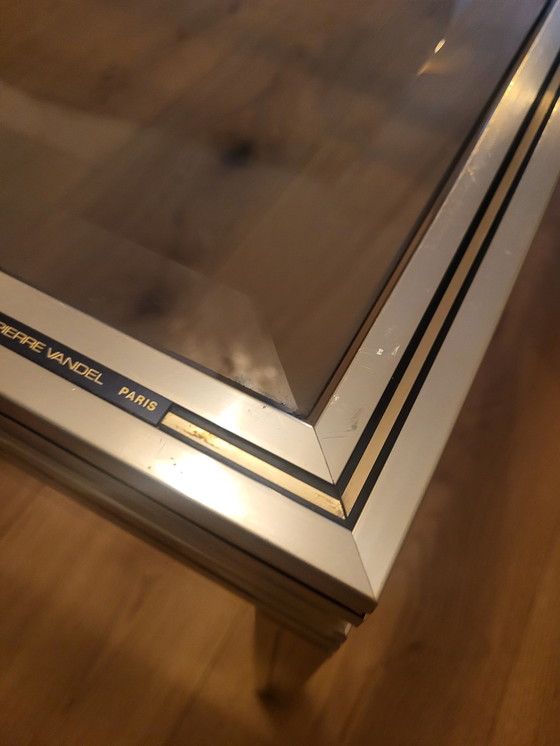 Image 1 of Pierre Vandel vintage coffee table hollywood regency gold