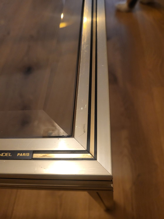 Image 1 of Pierre Vandel vintage coffee table hollywood regency gold