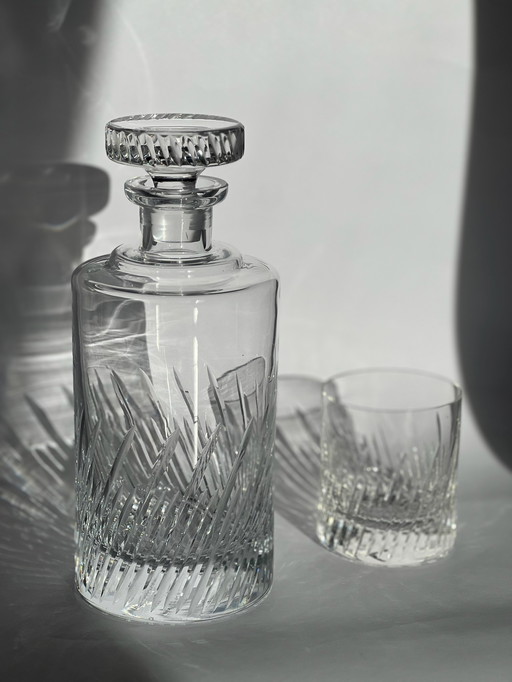 Juego de whisky vintage hecho a mano pulido a mano 2+1