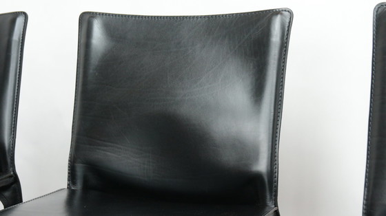 Image 1 of 4x Cassina Mario Bellini 'CAB 412' tabourets