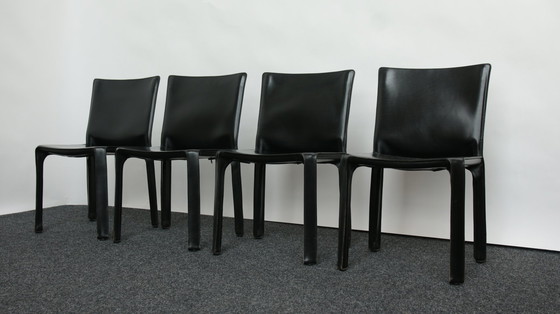 Image 1 of 4x Cassina Mario Bellini 'CAB 412' tabourets