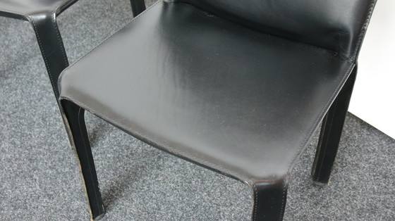 Image 1 of 4x Cassina Mario Bellini 'CAB 412' stoelen