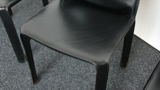 Image 1 of 4x Cassina Mario Bellini 'CAB 412' tabourets