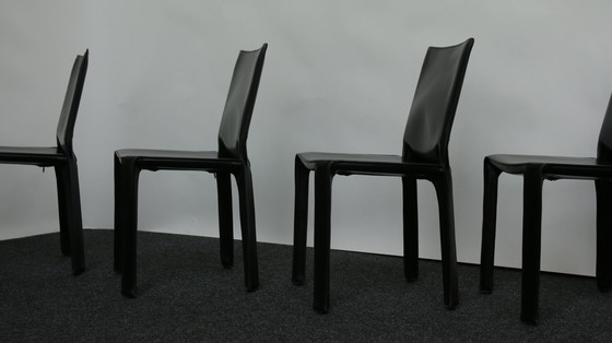 Image 1 of 4x Cassina Mario Bellini 'CAB 412' tabourets