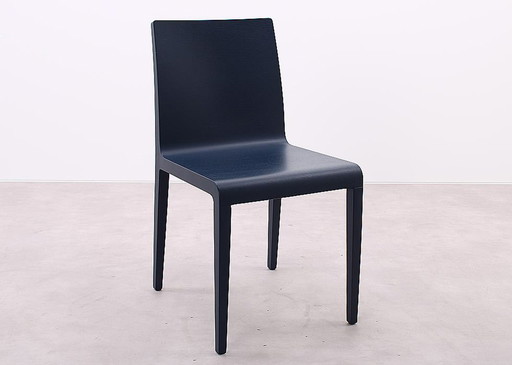 4X Pedrali Young 420 Chair Bleu foncé