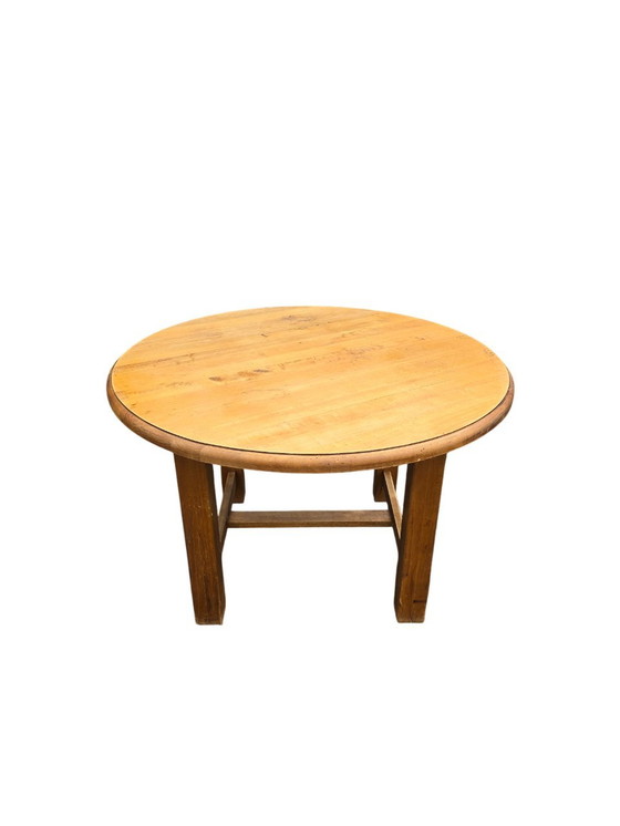 Image 1 of Round Solid Oak Table