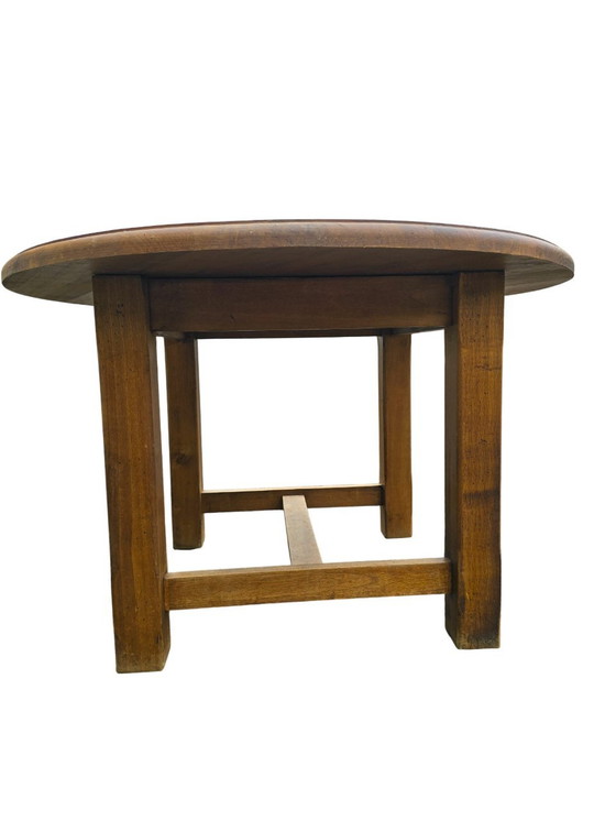 Image 1 of Round Solid Oak Table