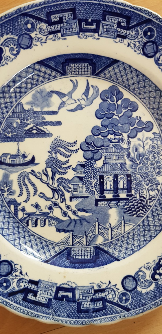 Image 1 of English opaque porcelain plate j Vieillard Johnston in Bordeaux