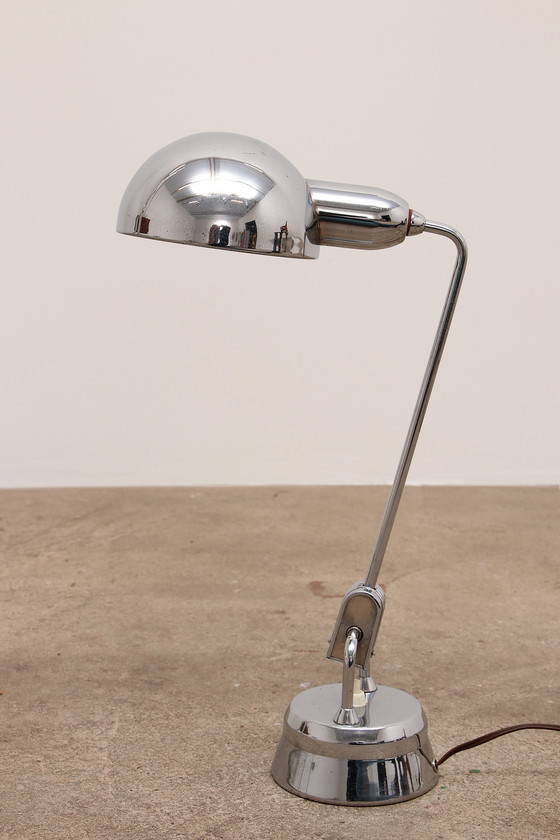 Image 1 of Original Jumo 600 Chrome Lamp Selected by Charlotte Perriand.