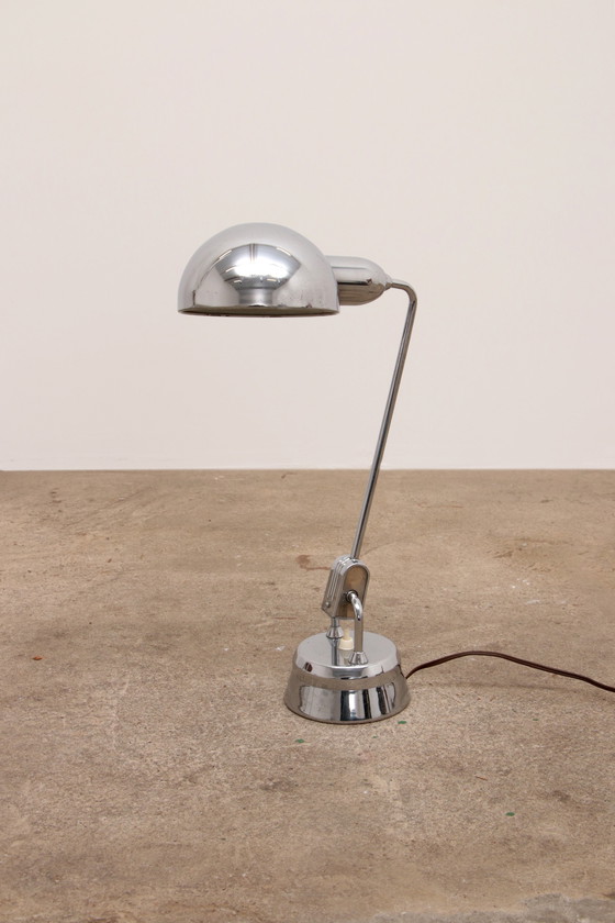 Image 1 of Original Jumo 600 Chrome Lamp Selected by Charlotte Perriand.