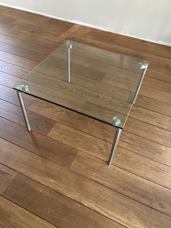 Image 1 of Table basse Montel verre et chrome