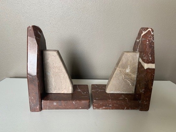 Image 1 of Sujetalibros de mármol Art Déco